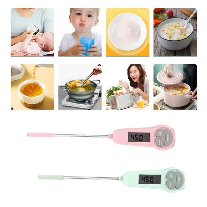 High Sensibility BBQ Thermometer LCD Readout Kitchen Liquid Thermometer
