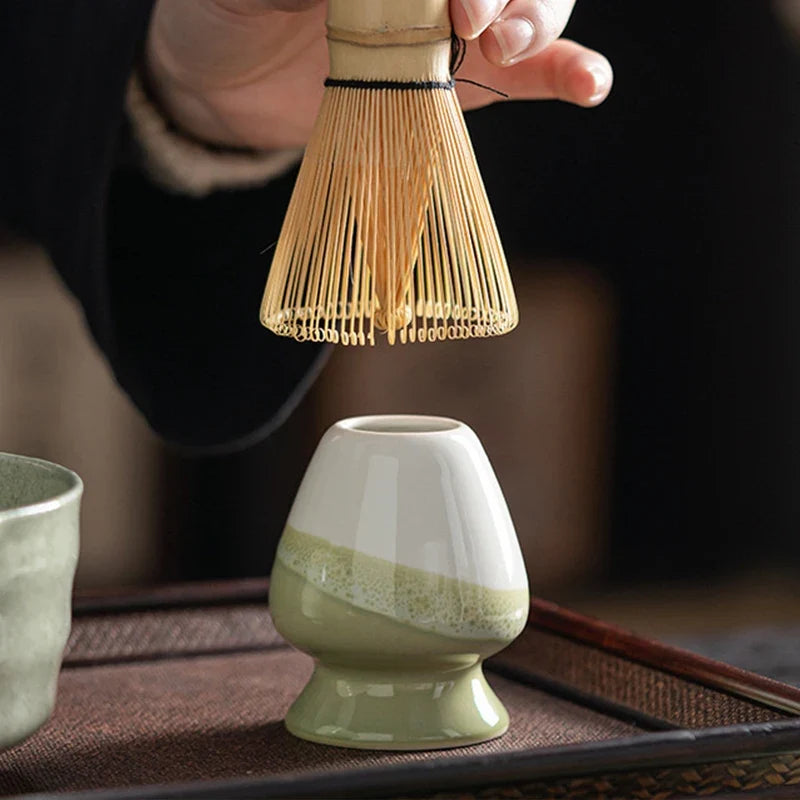 Japanese Tea Whisk Holder Matcha Ceremony Matcha Whisk Container Green Tea Chasen Holder Stand Bowl Teahouse Teaware Supplies