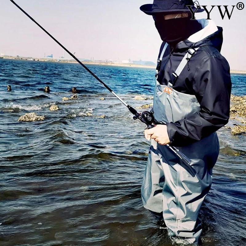 Fishing Wader Pants Overalls With Boots Set Adult Men Women Chest-Lenght Hunting Rice Transplanting Waterproof Trousers Suit