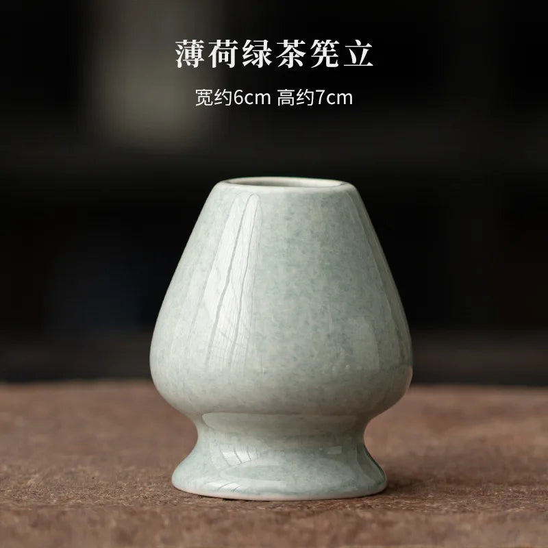 Japanese Tea Whisk Holder Matcha Ceremony Matcha Whisk Container Green Tea Chasen Holder Stand Bowl Teahouse Teaware Supplies
