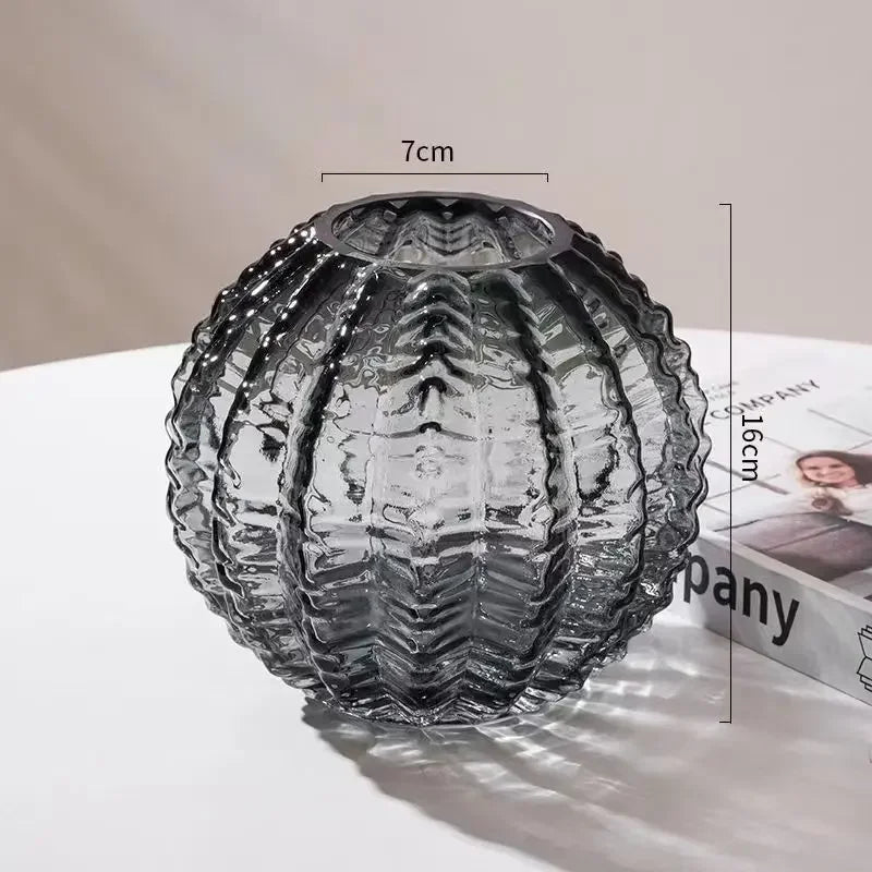 Creative Cactus Glass Vase Desktop Creative Flower Utensils Hydroponic Vase Dried Flower Vase Living Room Aesthetic Decoration