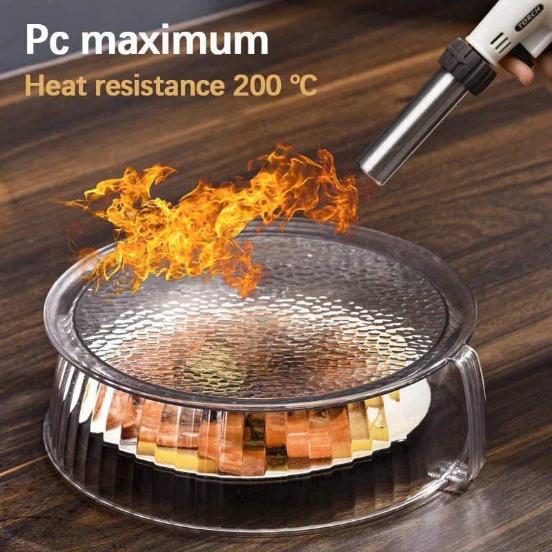Microwave Splash Proof PET Cover High-temperature Resistant Bowl Cover Household Food Grade Plastic Microwave Hot Dishes Lid
