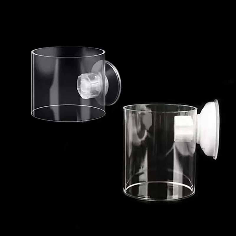 Fish Feeding Aquarium Feeding Ring Fish Tank Station Floating Food Tray Feeder Aquarium Accessory with Strong Suction Cups
