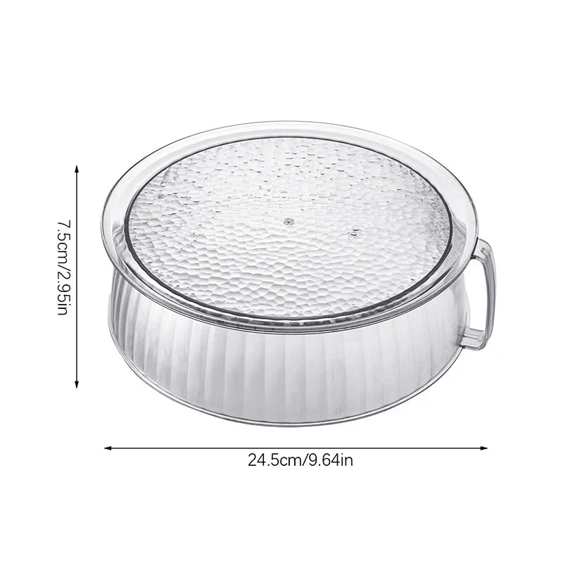 Microwave Splash Proof PET Cover High-temperature Resistant Bowl Cover Household Food Grade Plastic Microwave Hot Dishes Lid