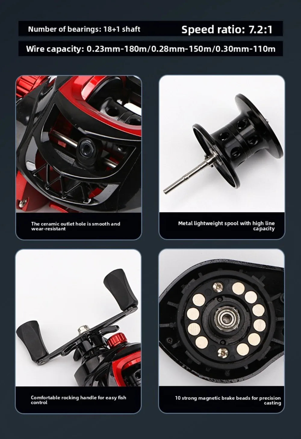 Fishing Gear 1.6m 1.8m 2.1m Surf Fishing Rod Spinning/Casting Rotating Casting Rod Universal Carbon Fiber Rod Sport Fishing