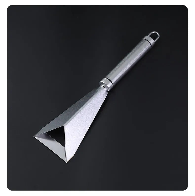 Stainless Steel Triangle Fruit Carving Knife Fruit Platter Artifact Triangle Vegetable Knife Non-slip Carving Blade Kitchen Tool