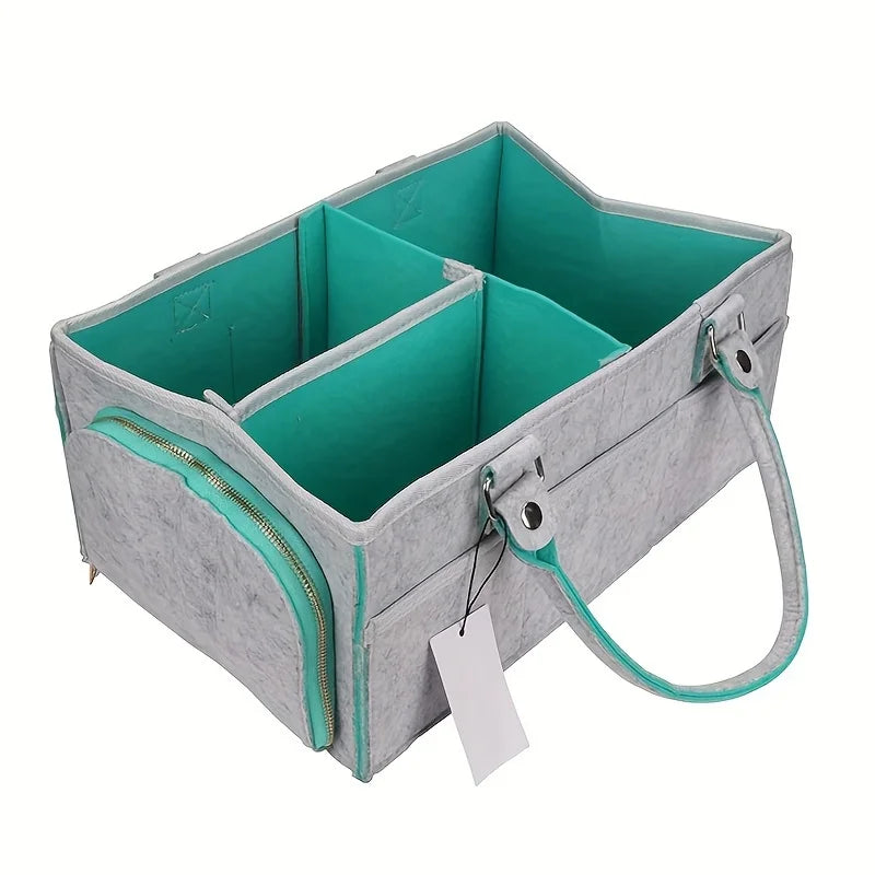 Baby Diaper Caddy, Organizer Nursery Basket, Baby Basket Gift, Infant Must Haves Essentials, Neutral Baby Stuff For Newborn