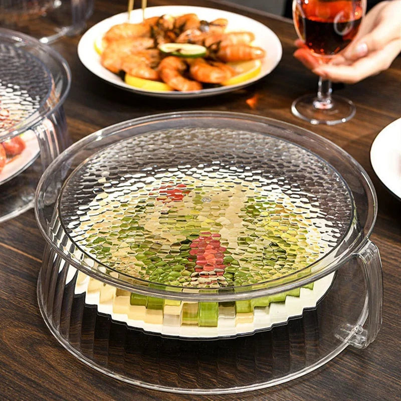 Microwave Splash Proof PET Cover High-temperature Resistant Bowl Cover Household Food Grade Plastic Microwave Hot Dishes Lid