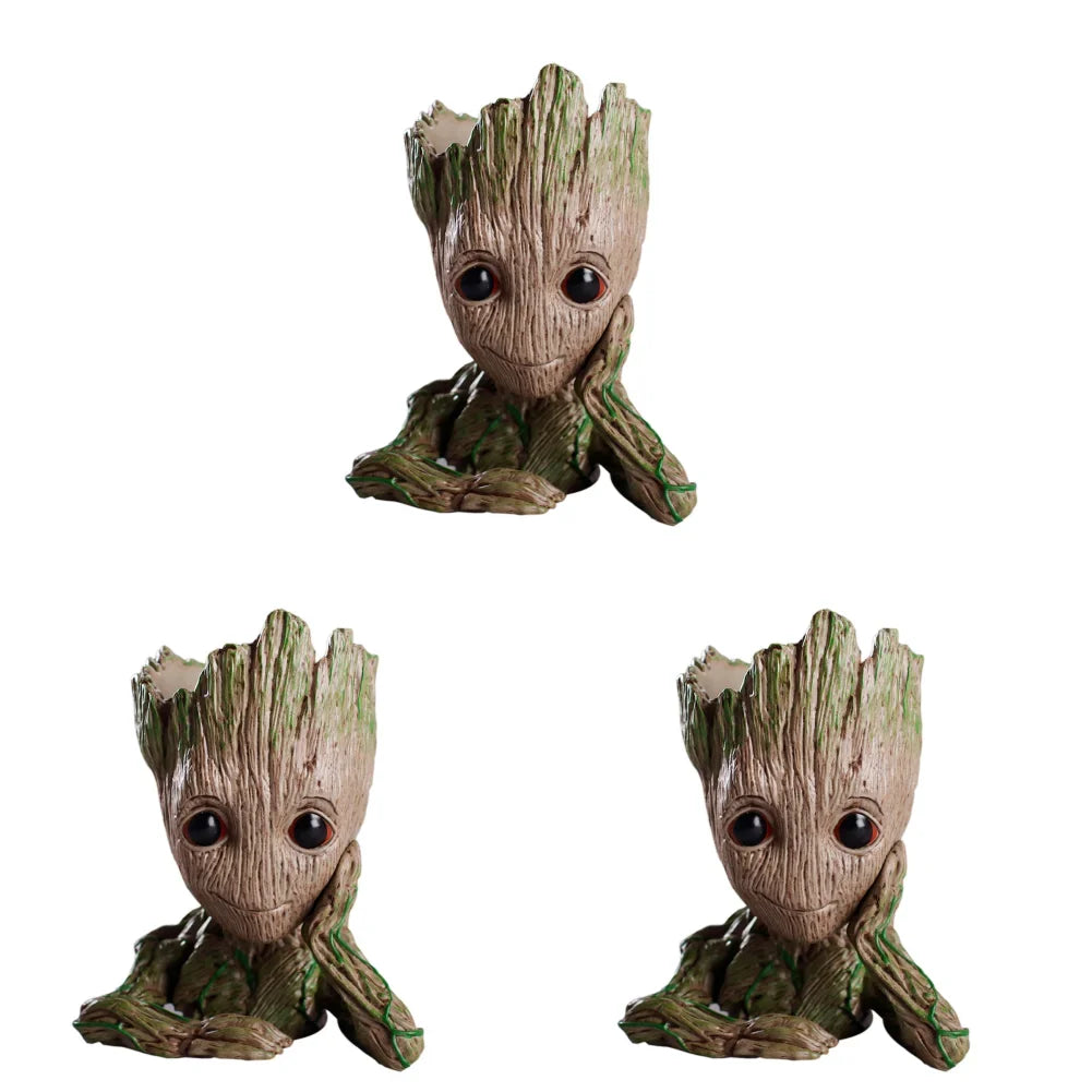 Home Decoration Crafts Flower Pot Miniature Model Office Desktop Display Cartoon Figurines Handicrafts Decor Tree Man Ornament