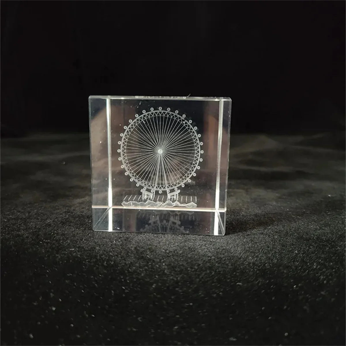 Rain Clouds Raindrop Cloud Square Crystal Ornaments Heart Shape Home Office Decor Birthday Valentine's Day Gifts