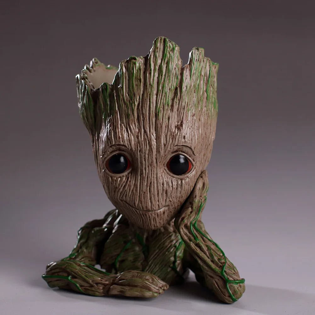 Home Decoration Crafts Flower Pot Miniature Model Office Desktop Display Cartoon Figurines Handicrafts Decor Tree Man Ornament