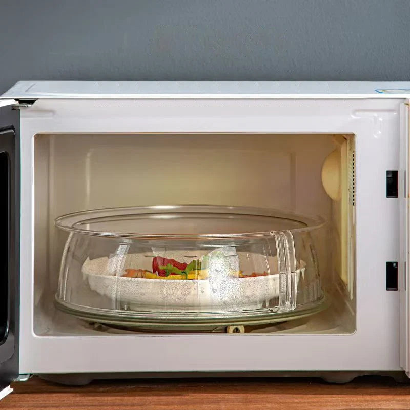Microwave Splash Proof PET Cover High-temperature Resistant Bowl Cover Household Food Grade Plastic Microwave Hot Dishes Lid