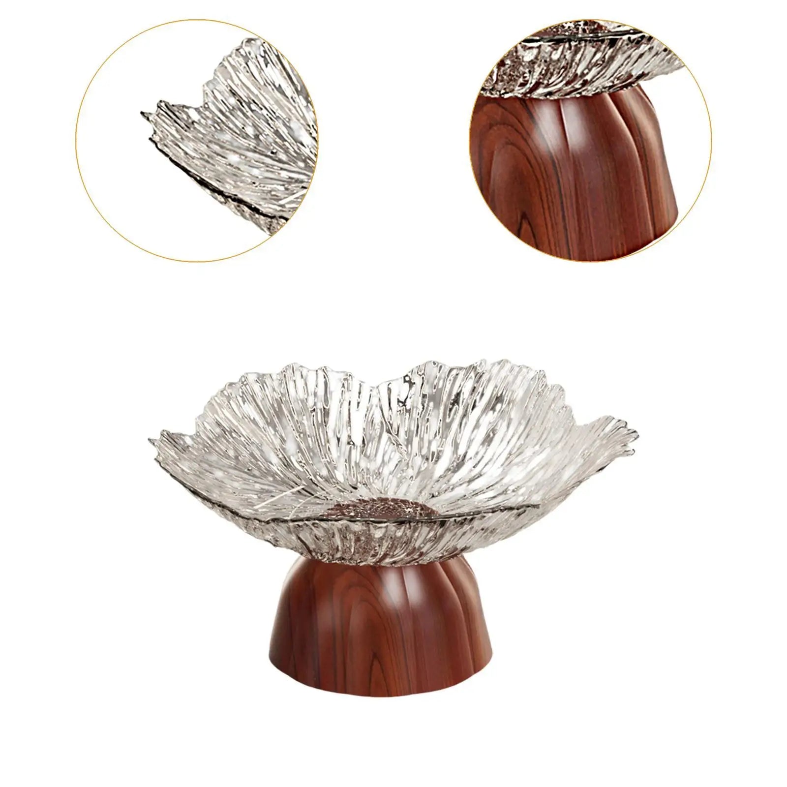 Pedestal Fruit Bowl Snack Holder for Kitchen Counter Living Room Wedding