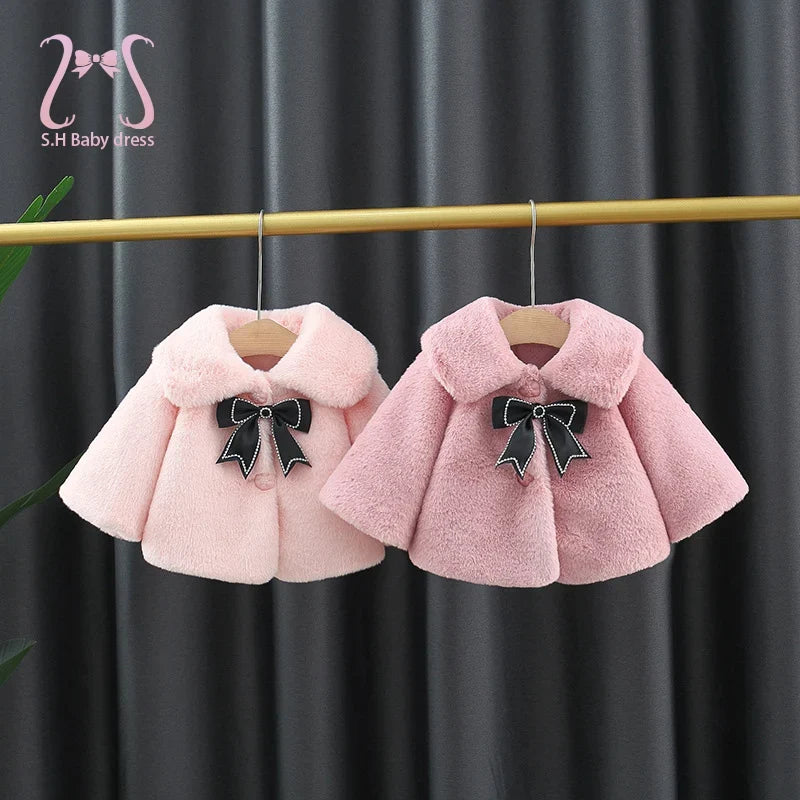 Winter Baby Girl Clothes Windproof Warm Toddler Cotton Coat New Born Korean Style Jacket For Girls Infant Overalls Kids Wear (Available)