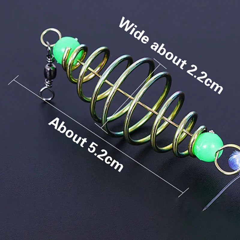 Bully Bundle Hookless Fishing Set Simple Small Fish Net Explosive Hook Spring Bait Cage Fishing Net Sticky