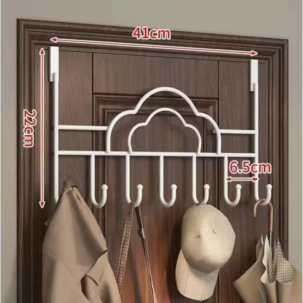 New No Punch Door Storage Hook Universal Household Home Storage Rack Multifunction Traceless Wall Hanger Hook