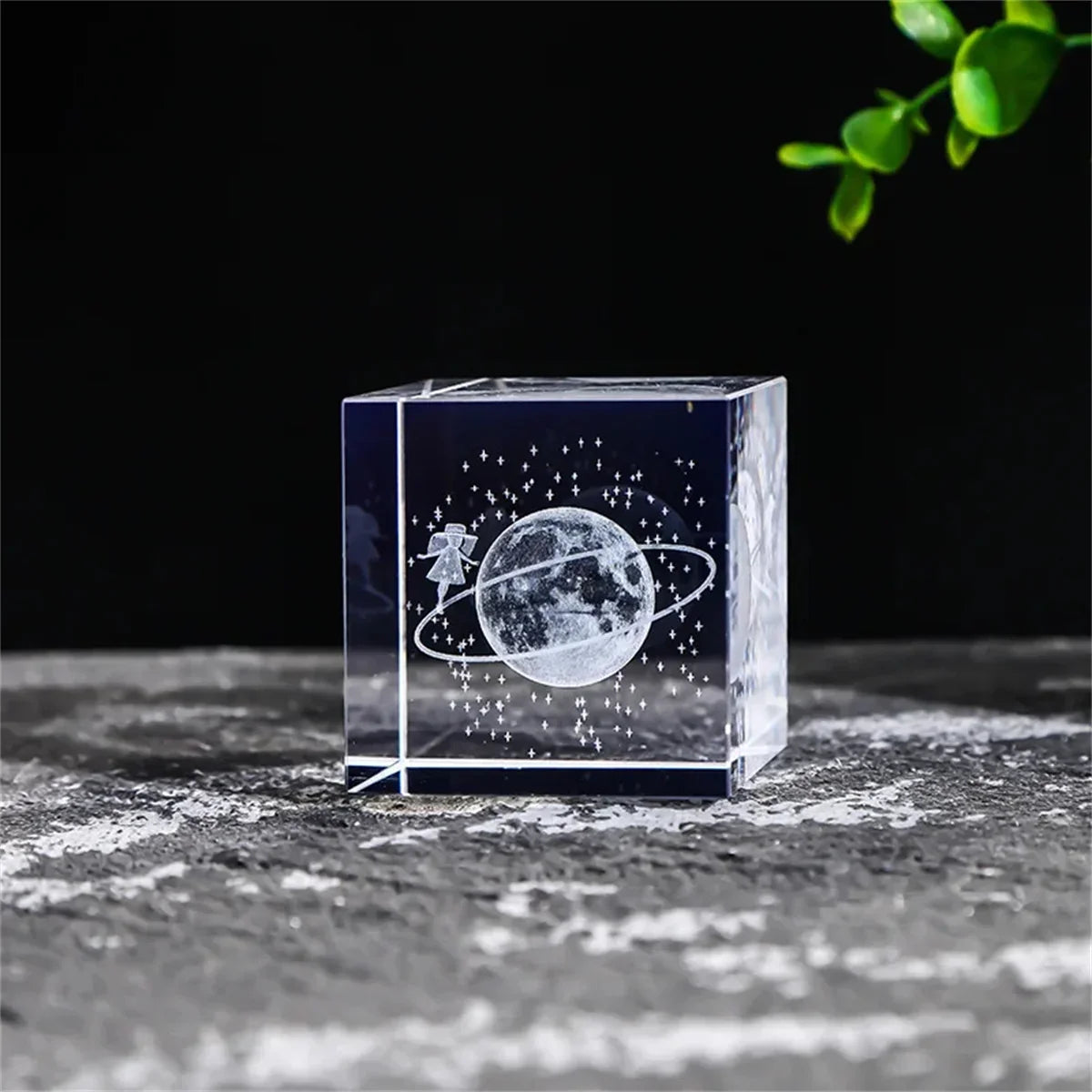 Rain Clouds Raindrop Cloud Square Crystal Ornaments Heart Shape Home Office Decor Birthday Valentine's Day Gifts
