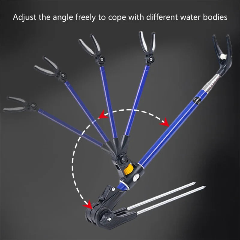 New Stainless Steel Thickened Telescopic Fishing Rod Bracket Fishing Rod Dual Purpose Bracket Fishing Rod Holder