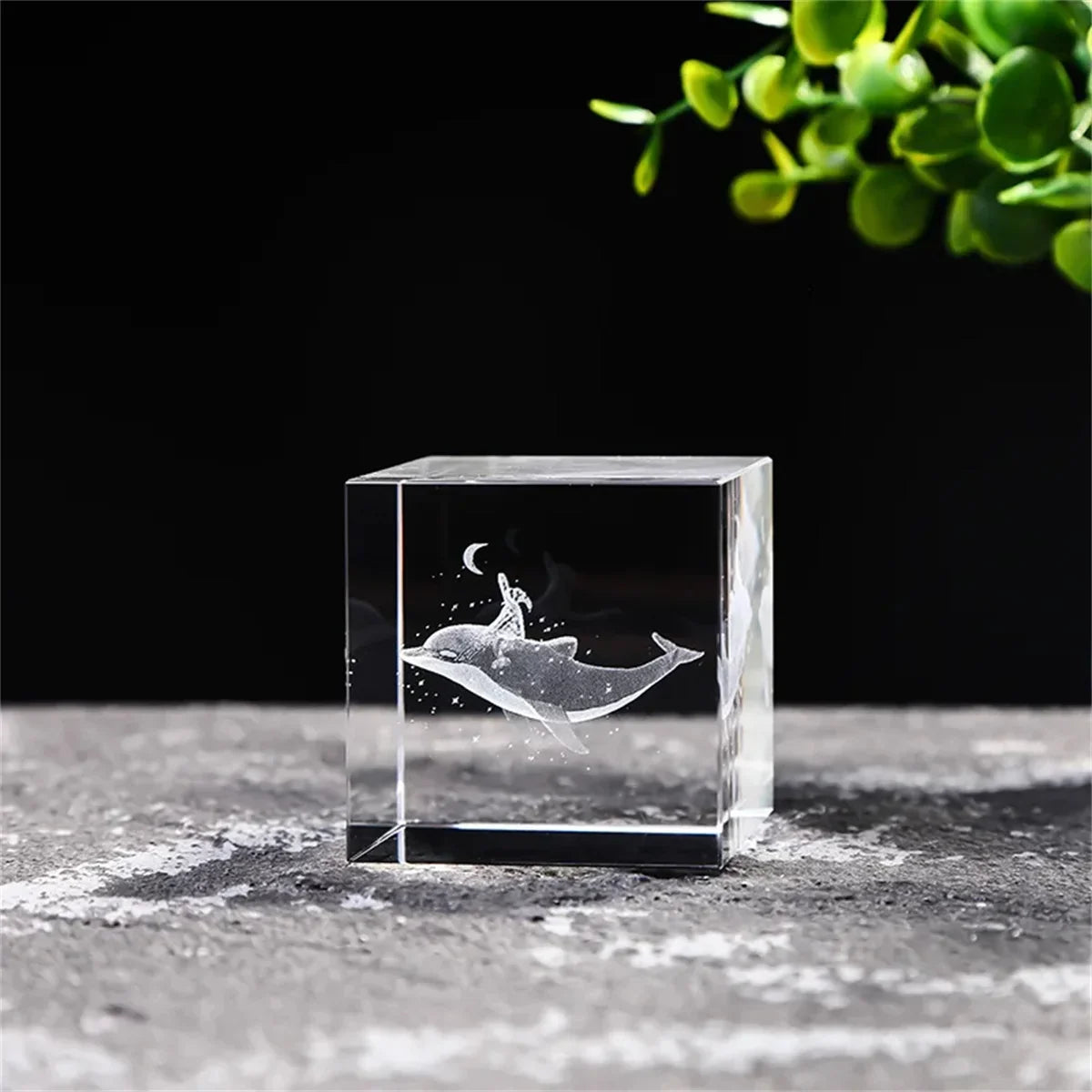 Rain Clouds Raindrop Cloud Square Crystal Ornaments Heart Shape Home Office Decor Birthday Valentine's Day Gifts