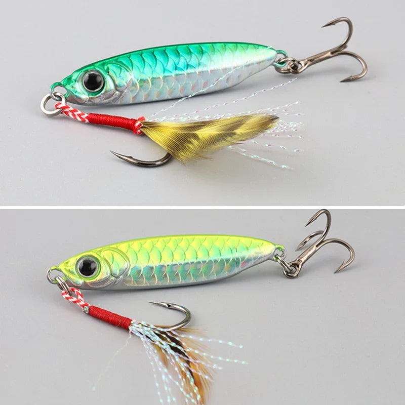 Metal Artificial Bait Jig 7g 10g 15g 20g 25g 30g Shore Casting Jigging lure Shore Casting Saltwater Fishing lure Bit
