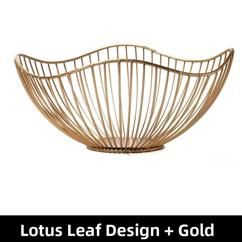 Modern mat Fruit Tray Luxury Light Home Living Room Candy Basket Tea Table Snas Metal Material Nordic Sle