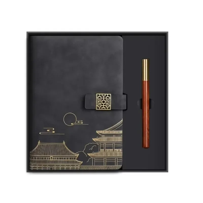 Guochao Cultural Creative Thermos Business Holiday Gift Set with Notebook Gift Box Souvenirs
