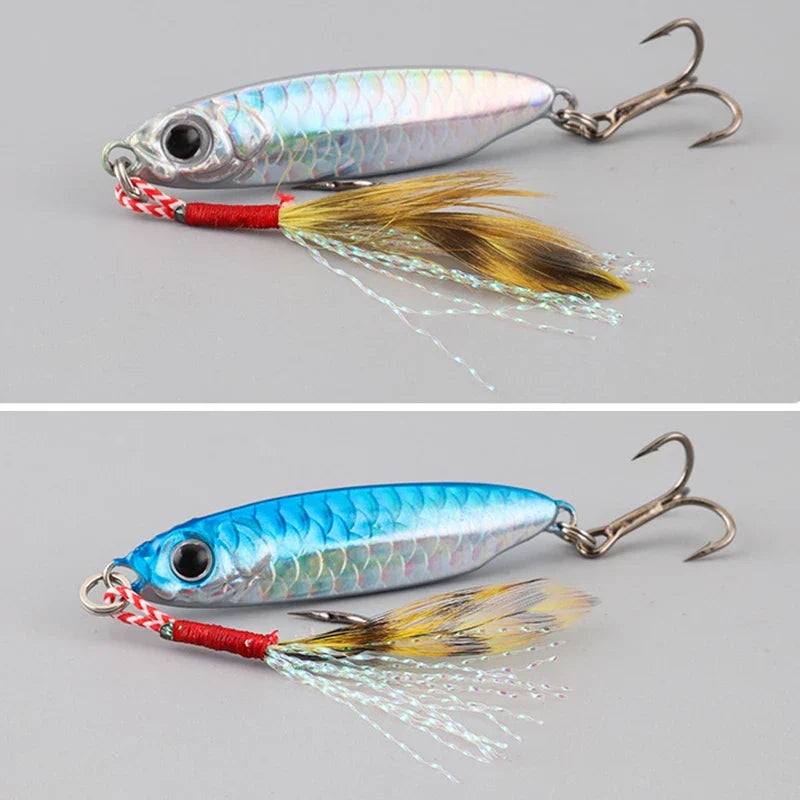 Metal Artificial Bait Jig 7g 10g 15g 20g 25g 30g Shore Casting Jigging lure Shore Casting Saltwater Fishing lure Bit