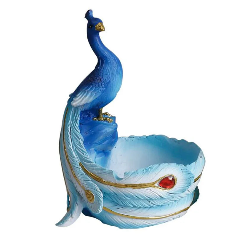Resin Peacock Succulent Plant Pot with A Hole Cartoon Flowerpot Bonsai Vase Office Ornaments Balcony Planter Home Decor