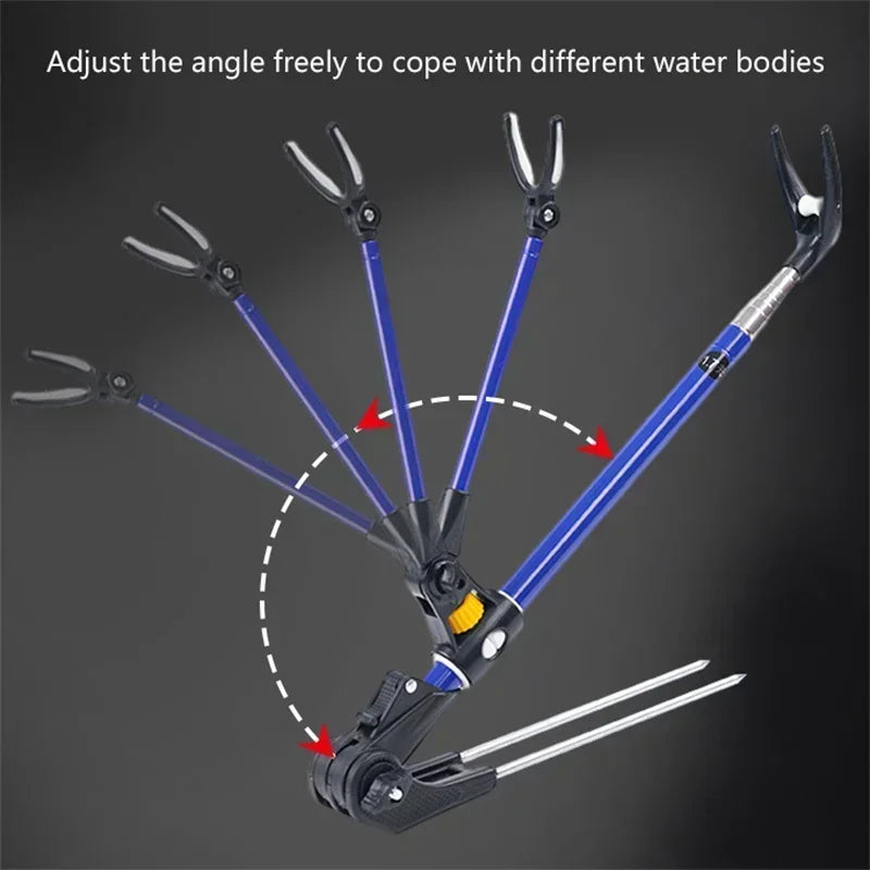 New Stainless Steel Thickened Telescopic Fishing Rod Bracket Fishing Rod Dual Purpose Bracket Fishing Rod Holder