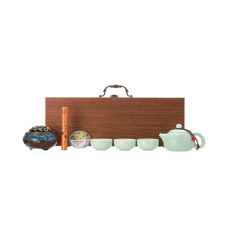 Guochao Forbidden City merchandise tea set gift set to give customers souvenir business enterprise practical gift