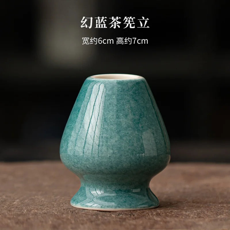 Japanese Tea Whisk Holder Matcha Ceremony Matcha Whisk Container Green Tea Chasen Holder Stand Bowl Teahouse Teaware Supplies