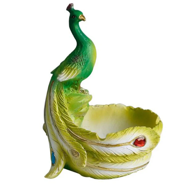 Resin Peacock Succulent Plant Pot with A Hole Cartoon Flowerpot Bonsai Vase Office Ornaments Balcony Planter Home Decor