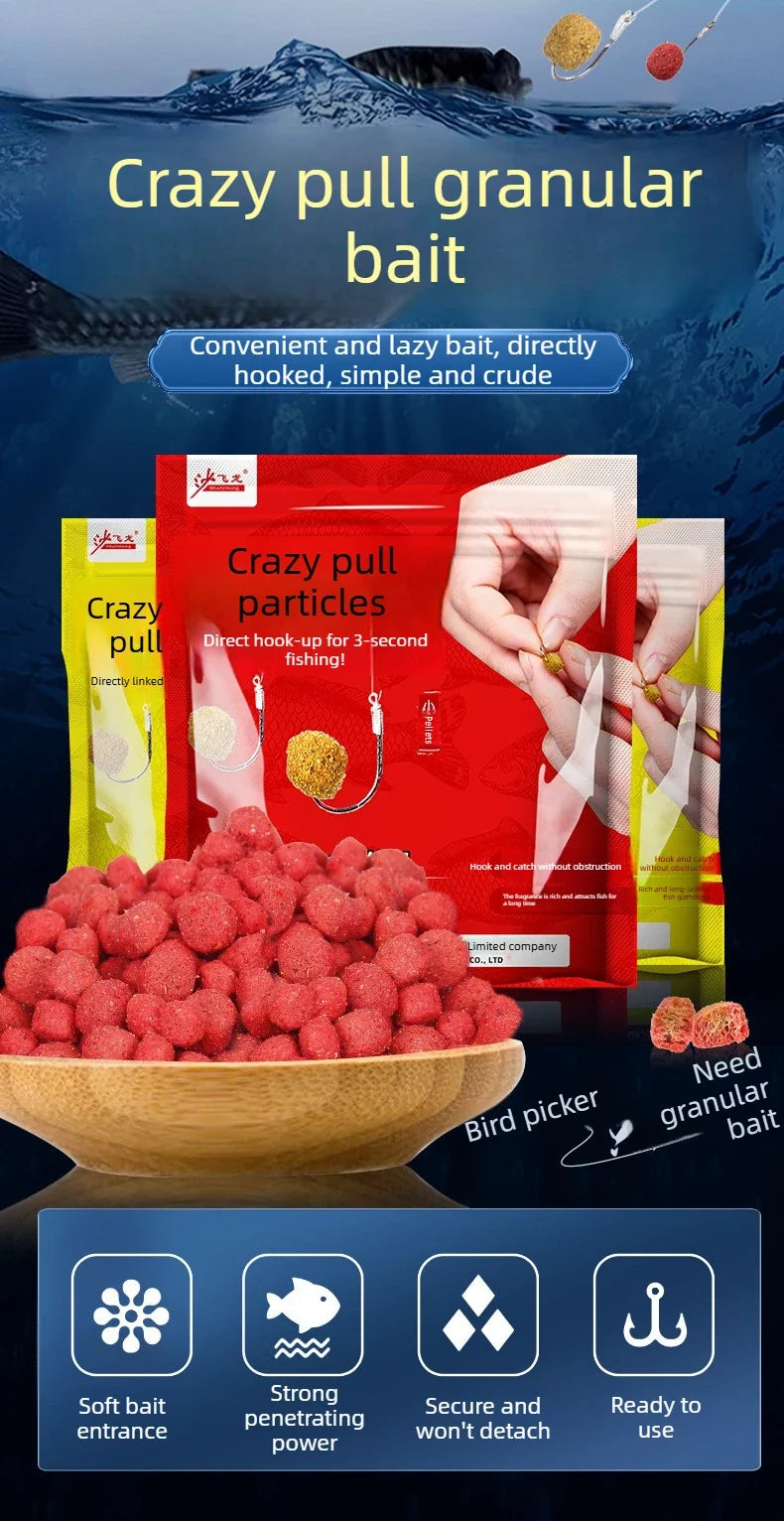 Fishing Bait  Concentrated Fish Bait Additive Attractants Grain Fish Lures for Carp Grass Carp Herring Snapper Tilapia Bighead