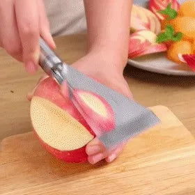 Stainless Steel Triangle Fruit Carving Knife Fruit Platter Artifact Triangle Vegetable Knife Non-slip Carving Blade Kitchen Tool