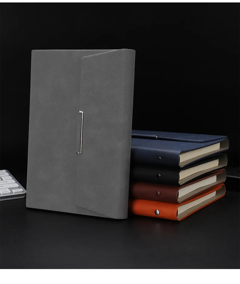 Tri-fold A5 Loose-leaf Notebook Business Meeting Office Record Book Cover Notebook