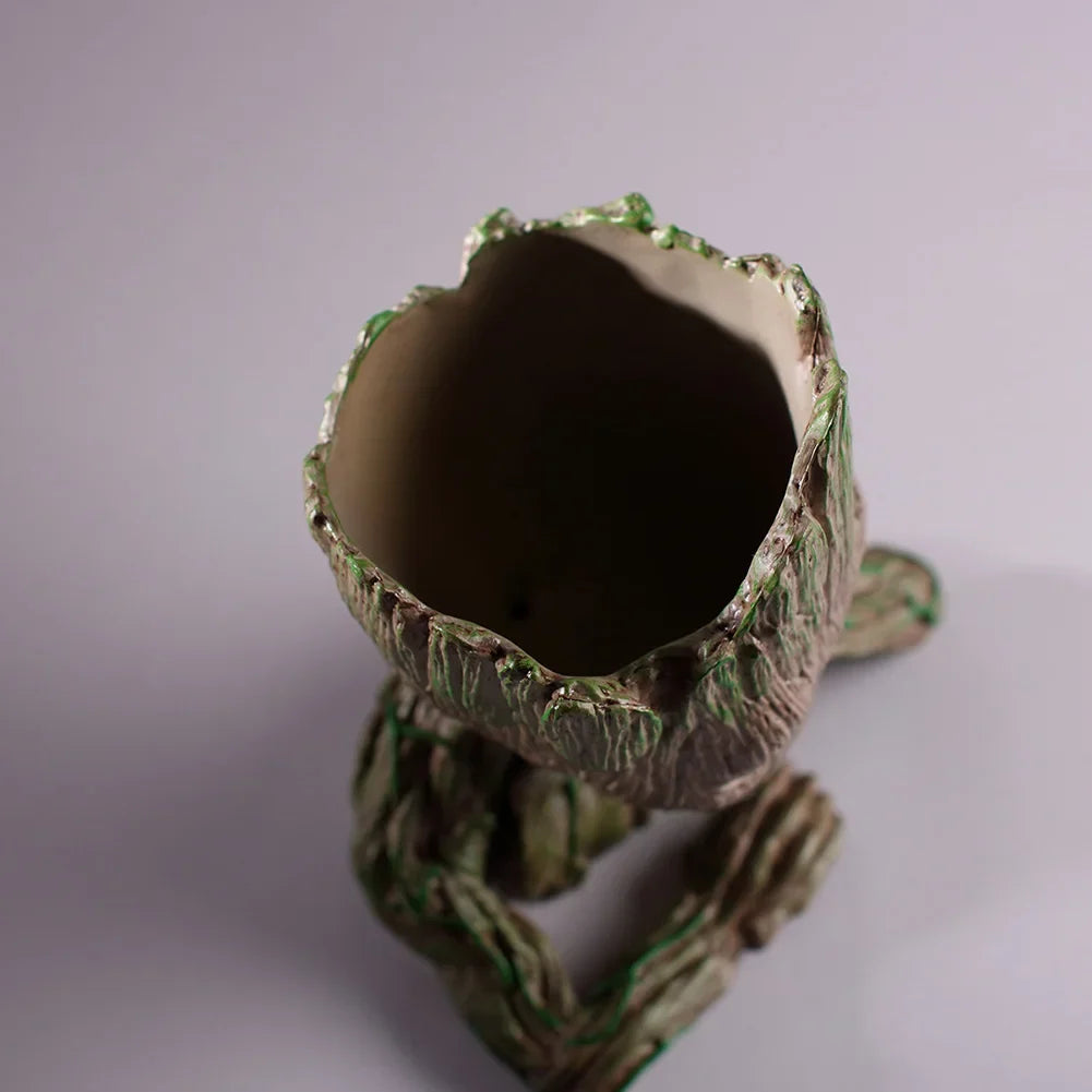 Home Decoration Crafts Flower Pot Miniature Model Office Desktop Display Cartoon Figurines Handicrafts Decor Tree Man Ornament