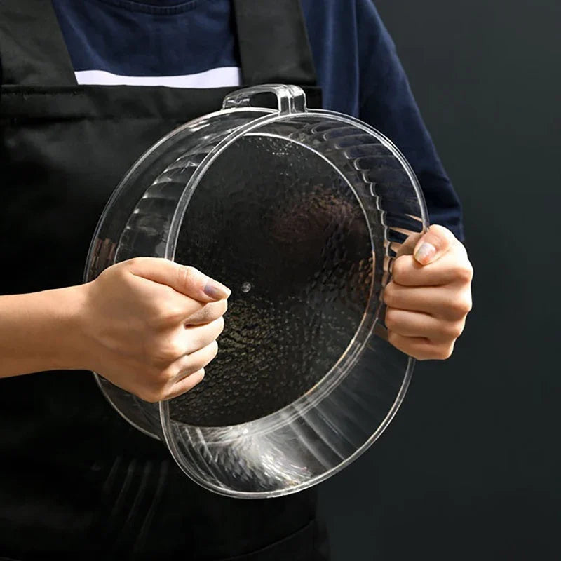 Microwave Splash Proof PET Cover High-temperature Resistant Bowl Cover Household Food Grade Plastic Microwave Hot Dishes Lid
