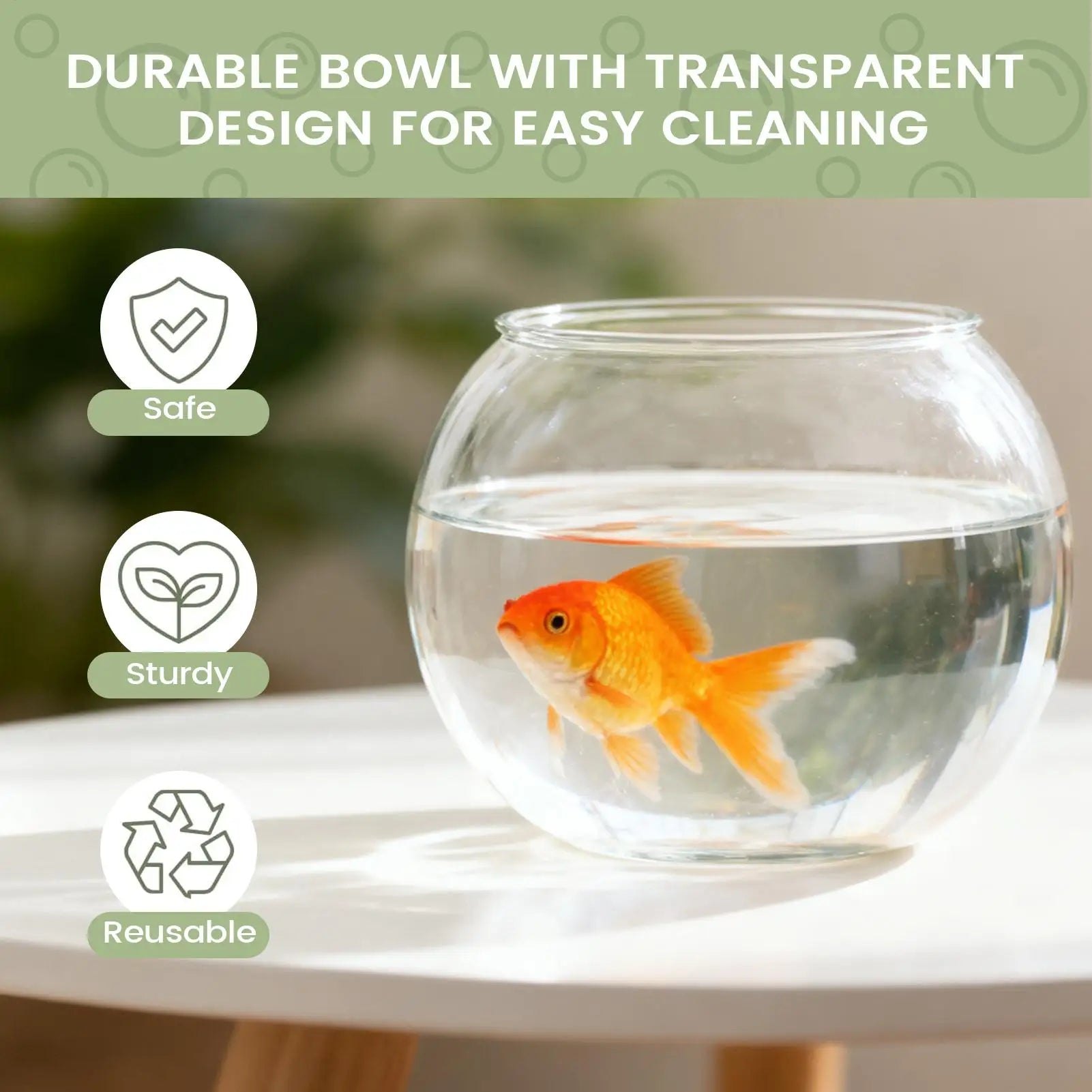 Bubble Bowl Space-Saving Aquarium Accessories Bubble Planter Bowl for Table Centerpiece Party Decorations Home Event Indoor