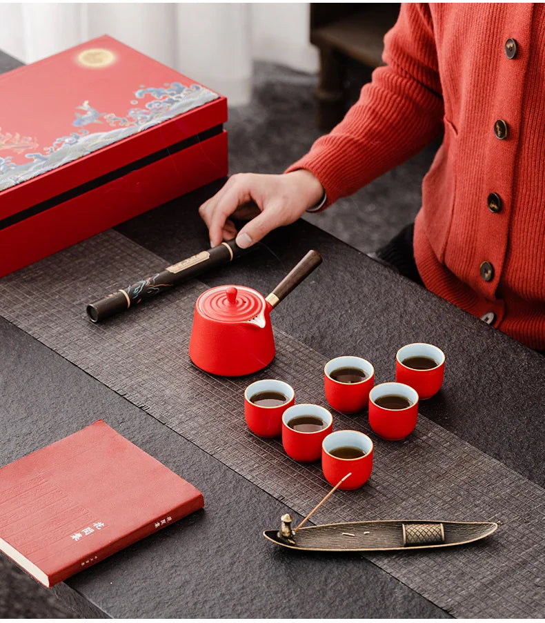 Dragon Year Spring Festival Gift Box National Trend Retro Style Complete Set Cultural and Creative Company Event Business Tea Se