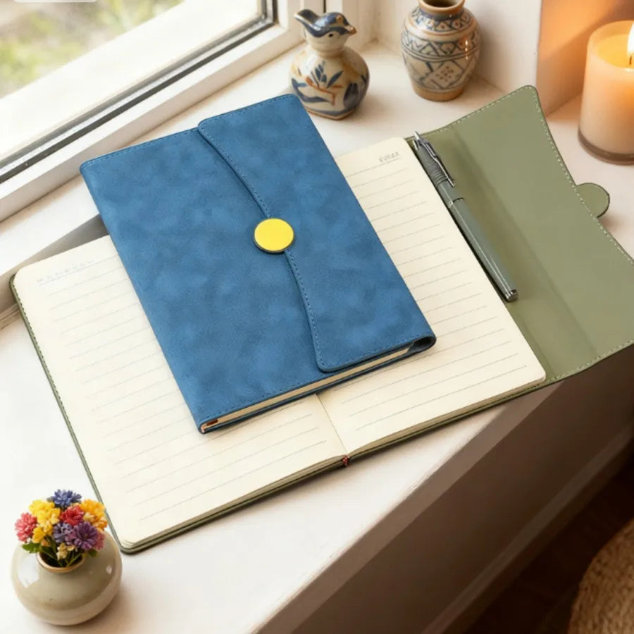 A5 Creative Tri-fold Business Notebook, Office Work Meeting Notepad