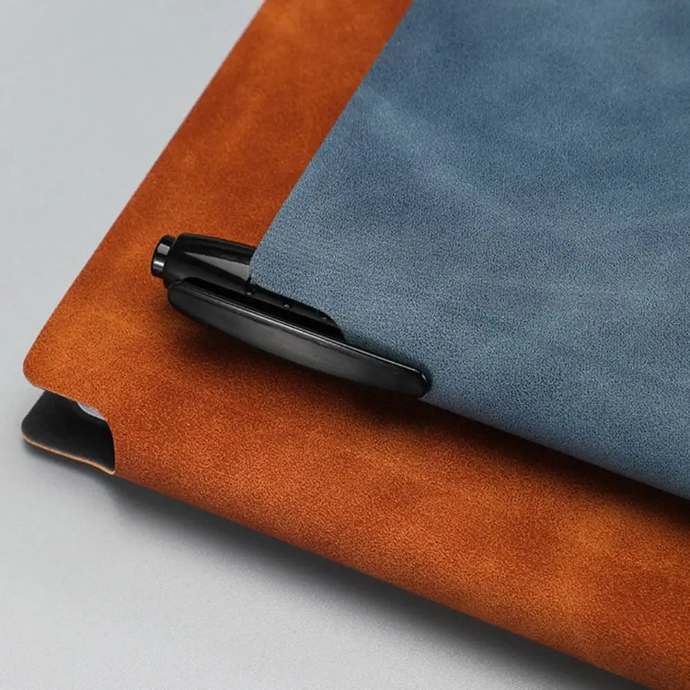 Reusable A4 Whiteboard Notebook With Whiteboard Pen Leather Erasable Whiteboard Draft Stationery With Erasing Cloth Memo Pad