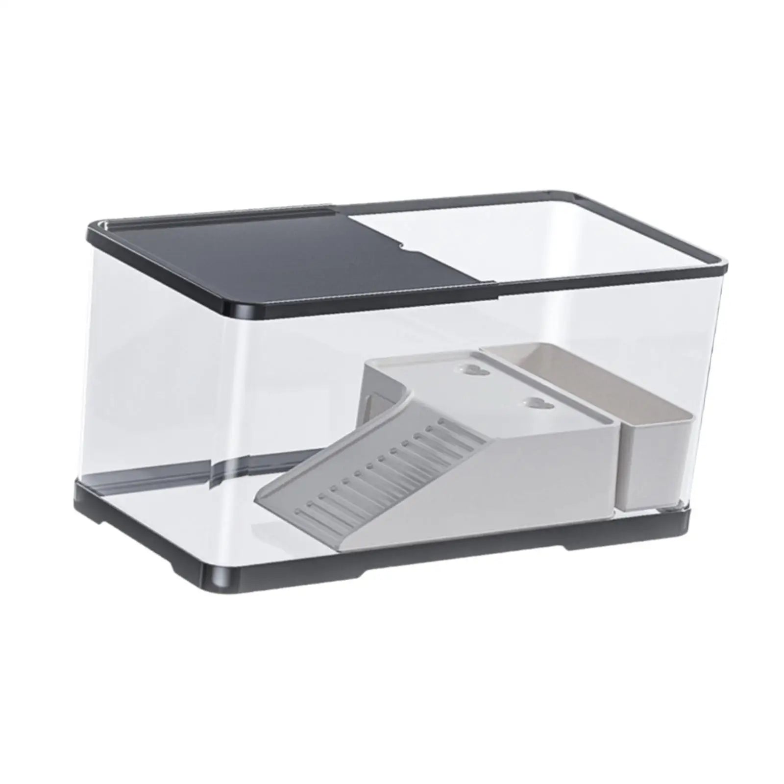 Reptile Habitat Turtle Aquarium Box with Lid Multifunction Terrarium Supplies for Turtles Fishes Amphibians