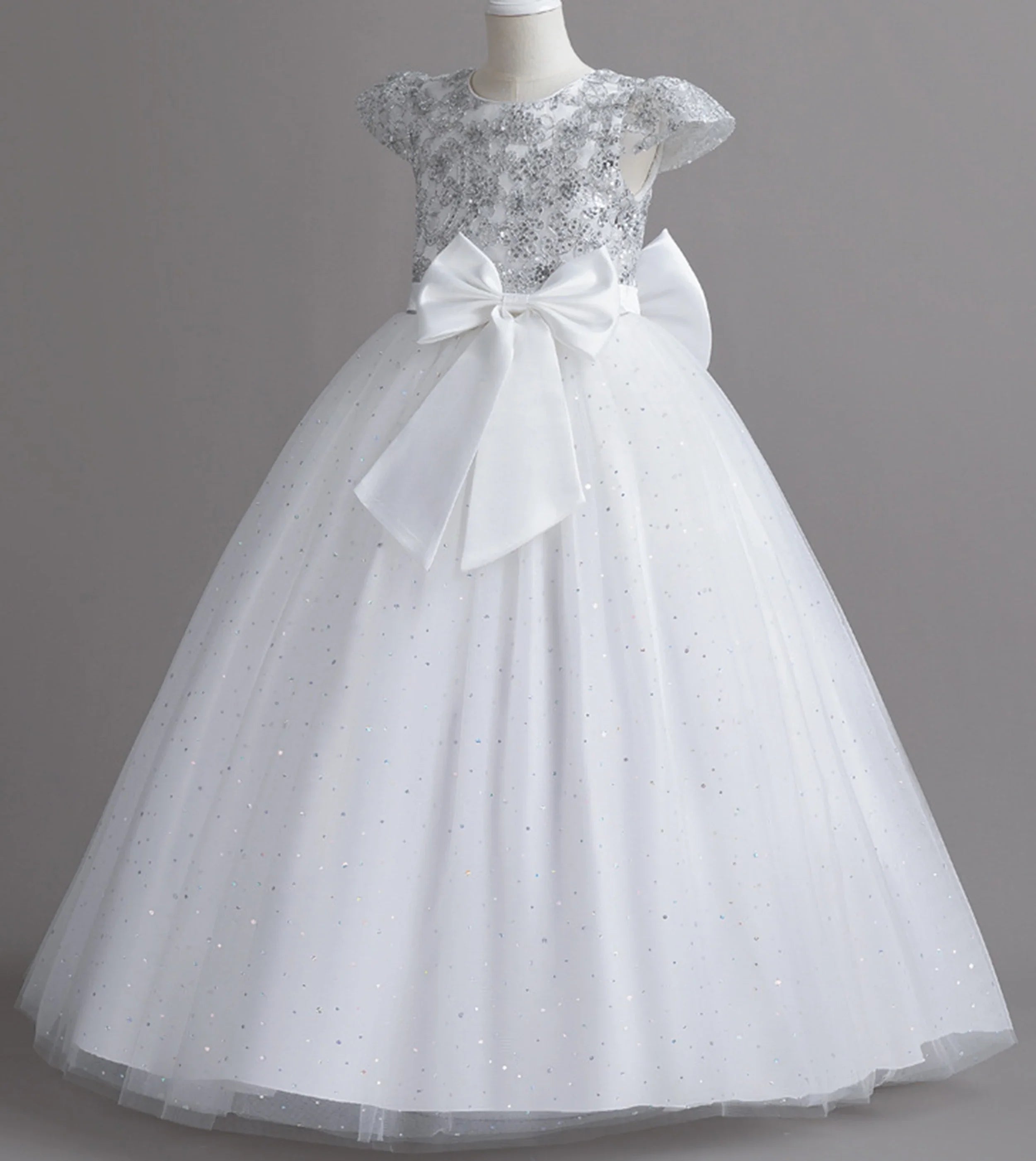 Stunning Little/Big Girls Lace Flower Girl Wedding Bridesmaid Birthday Party Holiday Pageant Easter Prom Fancy Dress