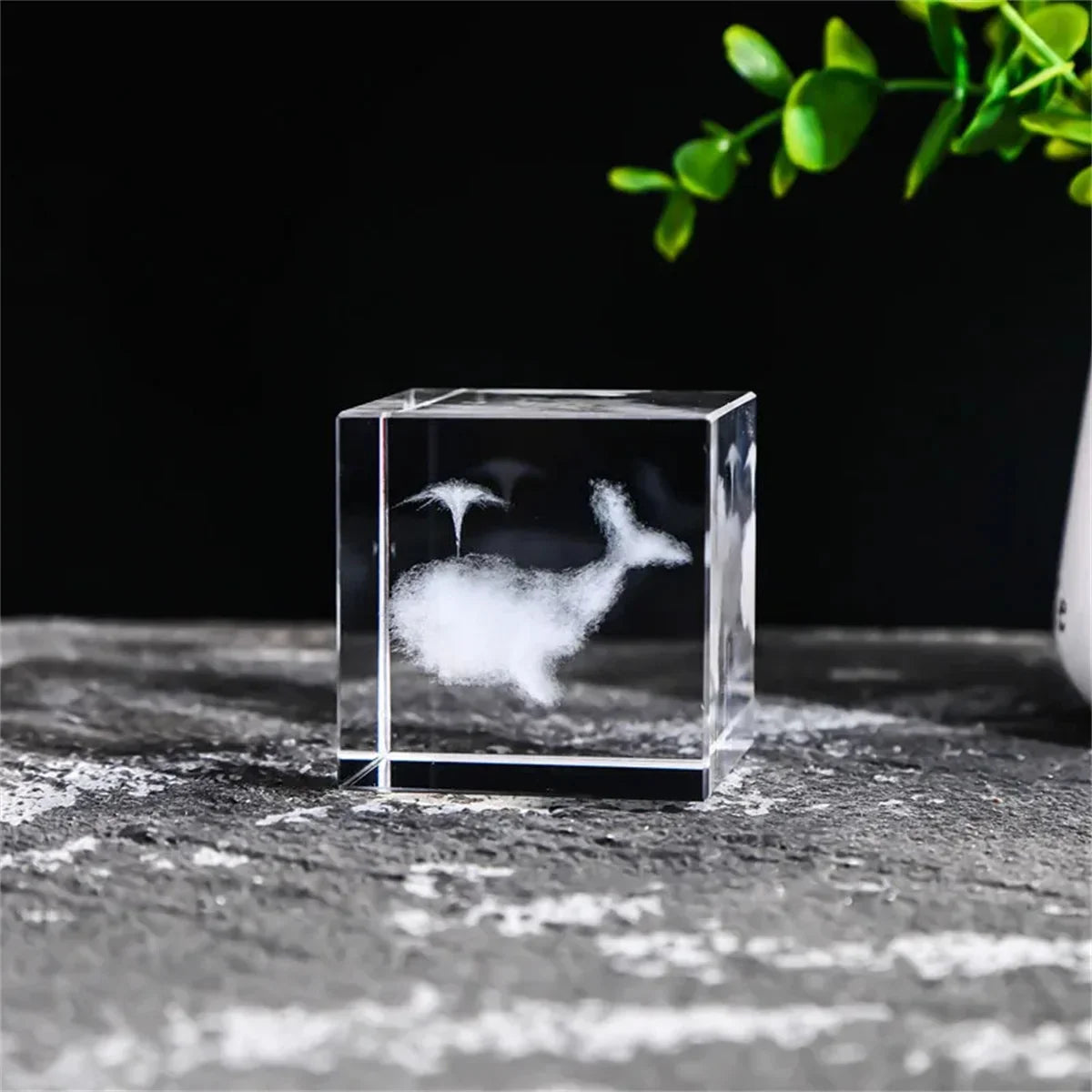 Rain Clouds Raindrop Cloud Square Crystal Ornaments Heart Shape Home Office Decor Birthday Valentine's Day Gifts
