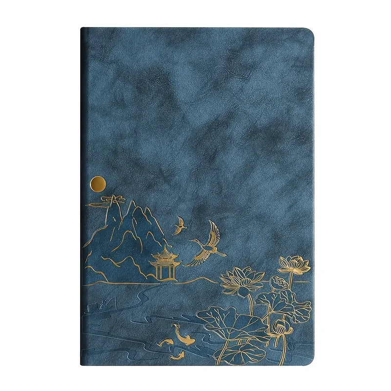 Notebook Set Single Book and Set Selection, Skin Feel and Color Changing PU Material Cover A5 Work Notebook Gift Box Set