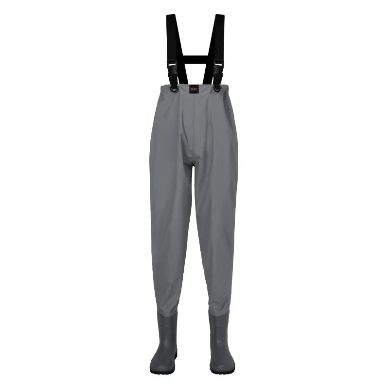 Fishing Wader Pants Overalls With Boots Set Adult Men Women Chest-Lenght Hunting Rice Transplanting Waterproof Trousers Suit