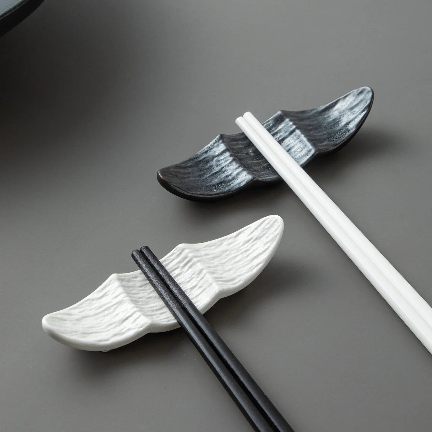 Ship Shape Ceramic Chopstick Rest New Household Stone Texture High End Hotel Utensils Solid High Aesthetic Creative Tableware