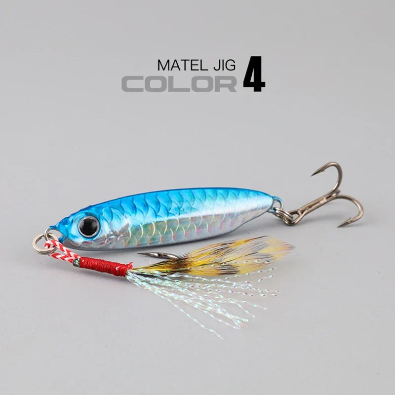 Metal Artificial Bait Jig 7g 10g 15g 20g 25g 30g Shore Casting Jigging lure Shore Casting Saltwater Fishing lure Bit