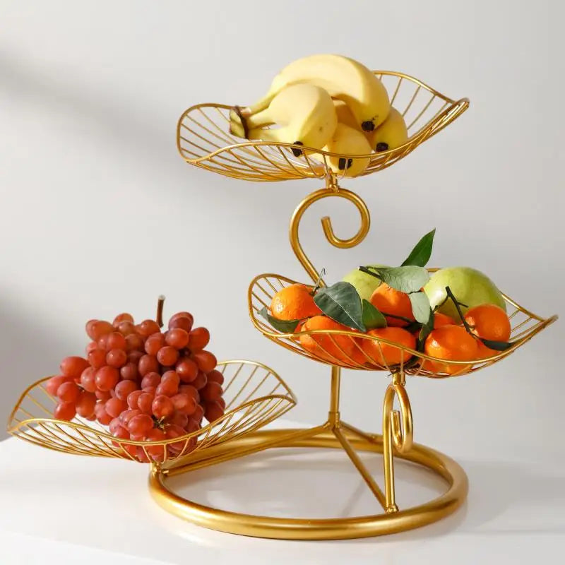 Modern mat Fruit Tray Luxury Light Home Living Room Candy Basket Tea Table Snas Metal Material Nordic Sle