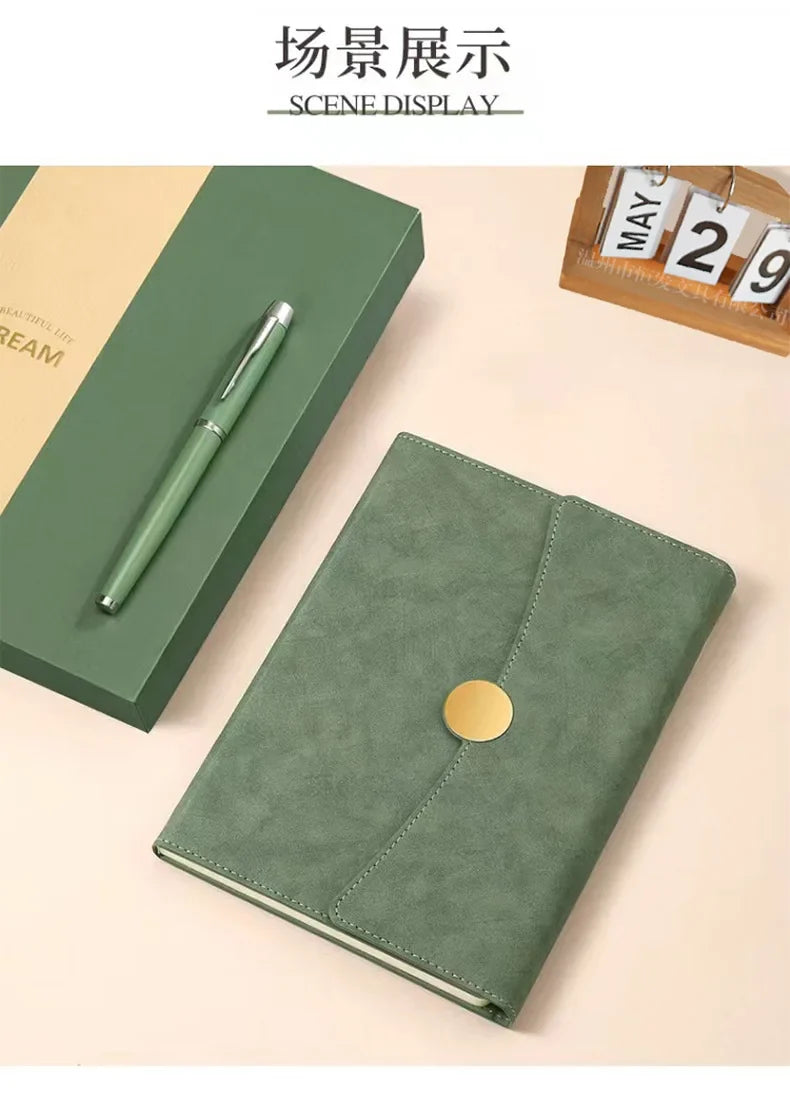 A5 Creative Tri-fold Business Notebook, Office Work Meeting Notepad